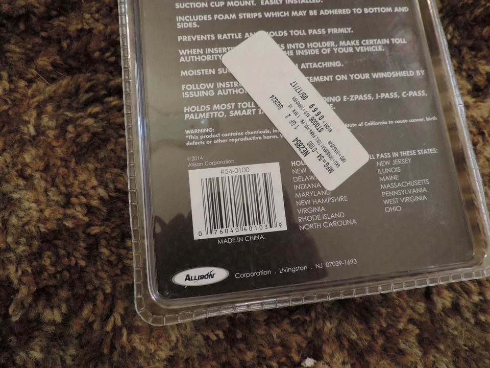 Soporte para pase de peaje AutoLogix EZ (54-0100) Foto 4 de 4