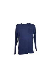 Men's Hurley waffle Long Sleeve T-Shirt Top, Size Unspecified, Blue
