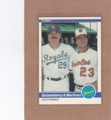 1984 FLEER BASEBALL DAN QUISENBERRY TIPPY MARTINEZ #635 NMMT *E4940