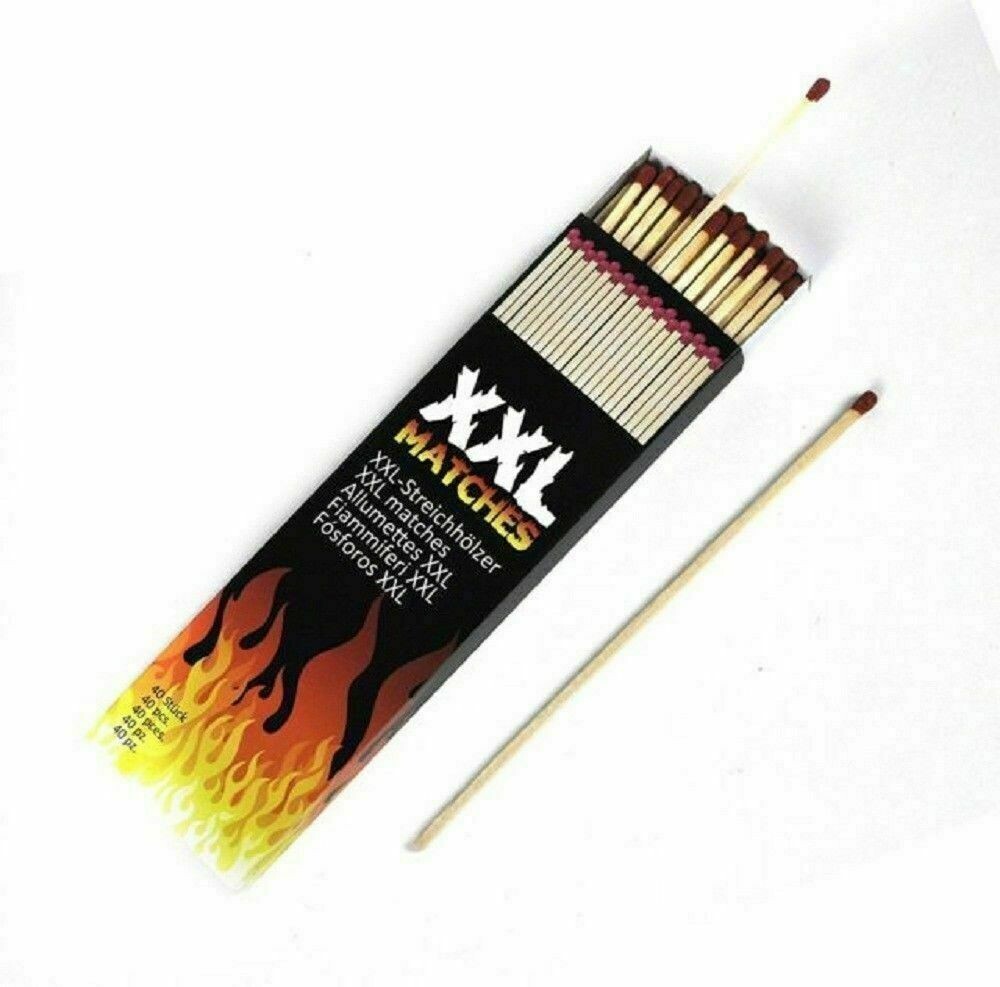 New Safety XXL Matches Box Extra Long Fireplace Matchsticks Camping BBQ