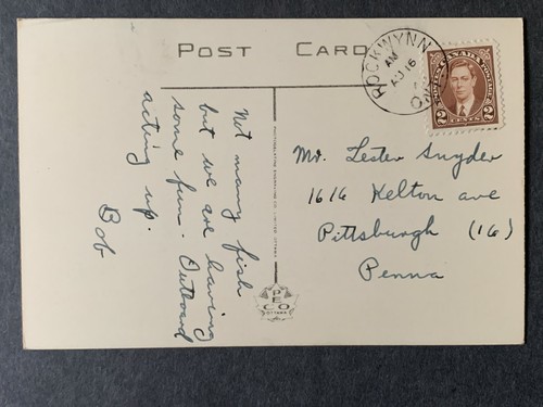 Main Lodge Lake Cecebe Rockwynn Ontario Canada Litho Postcard H1310082619 - Picture 2 of 3