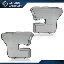 Fit For 2015-2017 Ford F150 F-150 Headlights Lamps Protector Lens Cover Smoke