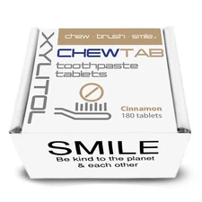 Chewtab Toothpaste Tablets, Cinnamon 180 Count Refill