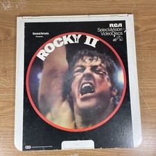 ROCKY II 2 SYLVESTER STALLONE RARE VIDEODISC Burgess Meredith Apollo Creed 80's