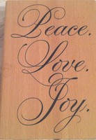 Christmas Peace Love Rubber Stamp Holiday Greeting 3.5x5 Hanukkah Wedding Christmas Peace Love Rubber Stamp Holiday Greeting 3.5x5 Hanukkah Wedding