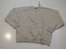 TUFF ATHLETICS Crewneck Pullover Sweatshirt Matte Pearl Sz XXL Fleece NWT Womens