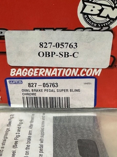 Paul Yaffe Originals OBP-SB-C CROMO Ovalado Pedal Cubierta FLHT FLTR FLHR Foto 2 de 2