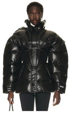 New Versace Bustier Puffer Jacket Ladies Size 38 Xs ‘2’ Retail 4325