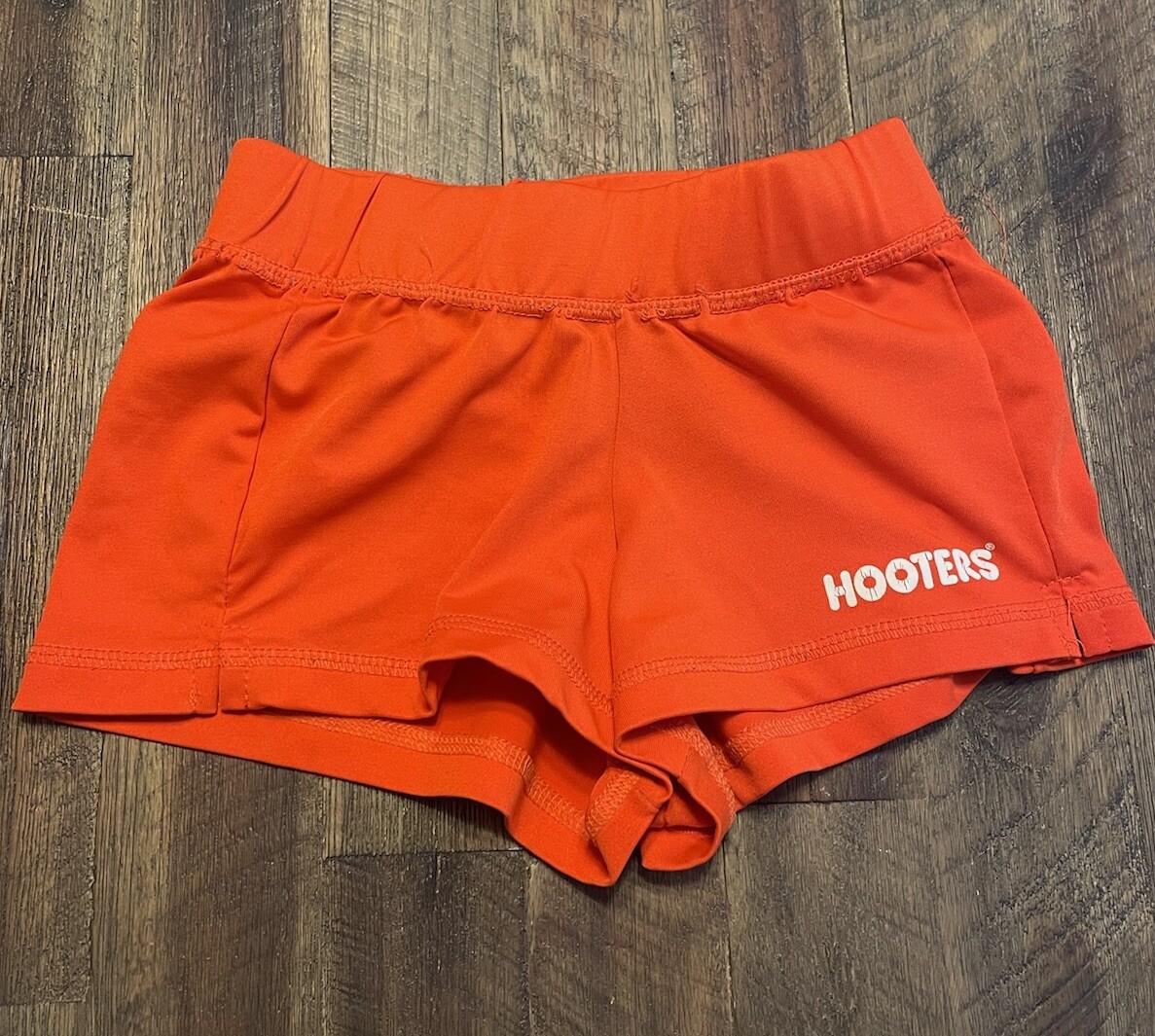 Hooters Orange Staff/Waitress Booty Shorts Size XXXS | eBay