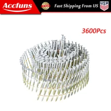 1-1/2” x .092” Siding Nails 15 Degree Collated Wire Coil Full Round Head 3600Pcs