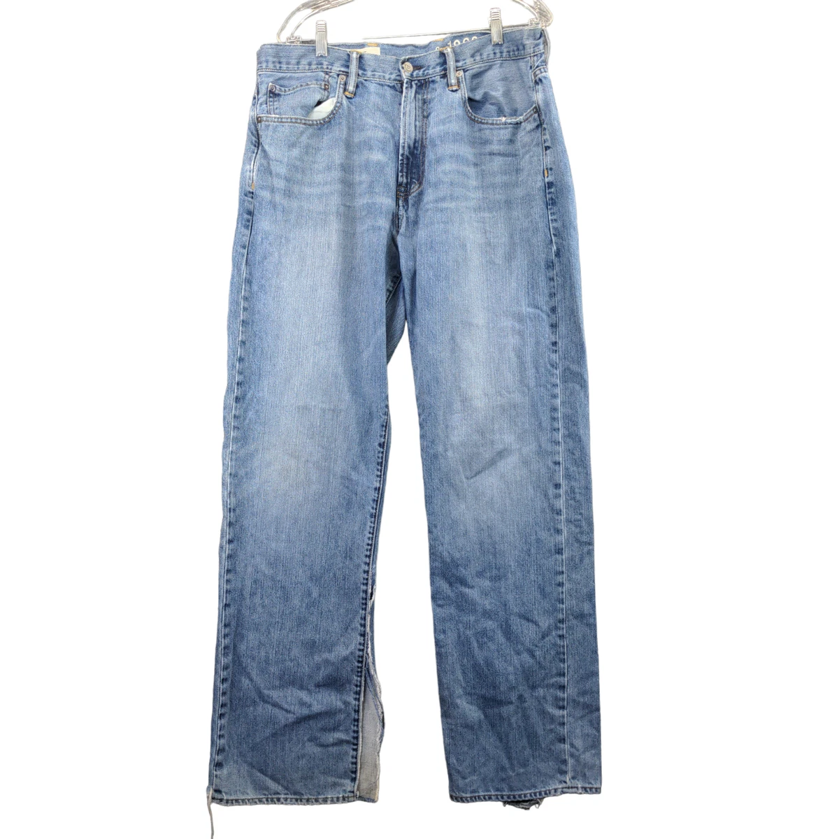 Gap 1969 Mens Loose Straight Jeans Plue Size 36x36 Cotton 5 Pocket