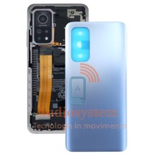 VETRO POSTERIORE SCOCCA XIAOMI MI 10T  /PRO 5G M2007J3SG BLU SILVER =ORIGINALE