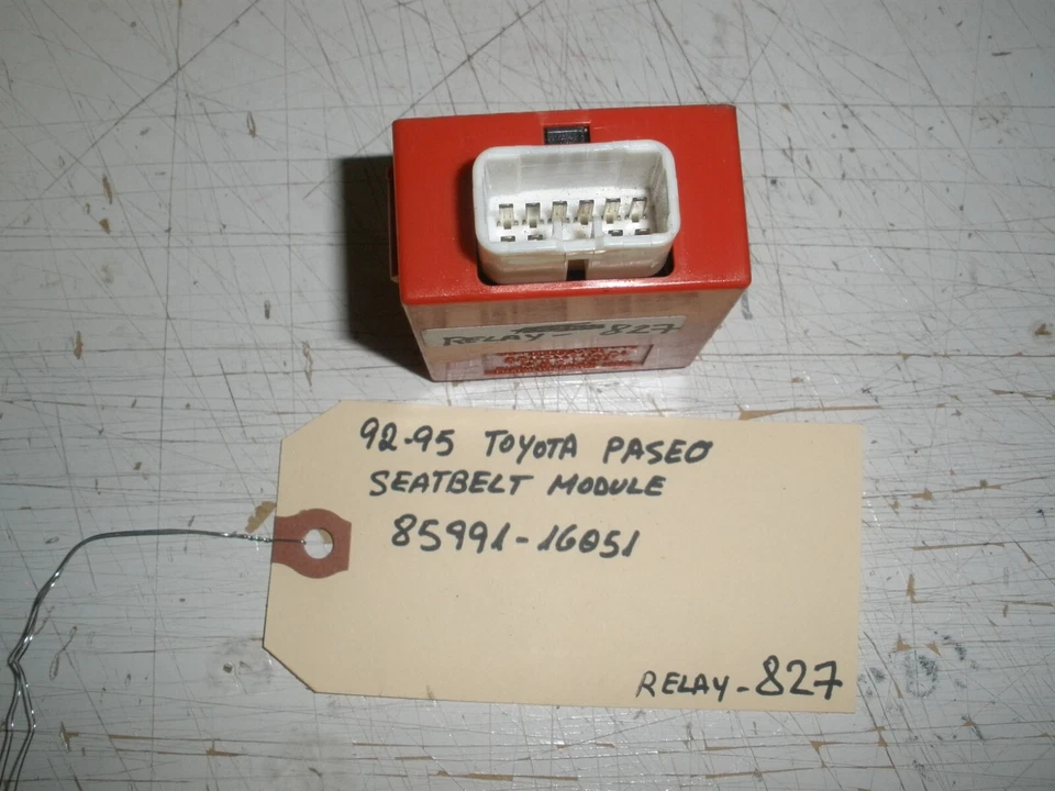 92-93-94-95 MÓDULO CINTURÓN SEGURIDAD TOYOTA PASEO #85991-16051 (RELÉ-827) Foto 2 de 2