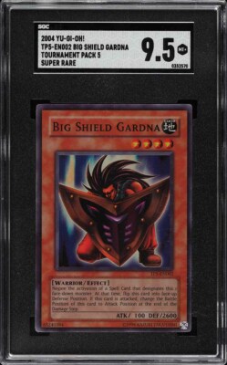 2004 YUGIOH TP5-EN002 BIG SHIELD GARDNA SUPER RARE HOLO SGC 9.5