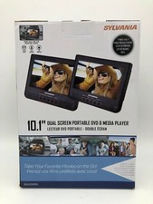 Sylvania SDVD1010 Dual Screen Portable DVD / Media Player - Black