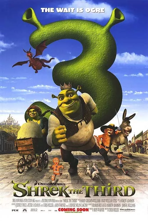 Shrek 3 The Third International Double Sided Original Movie Poster 27 40 inches