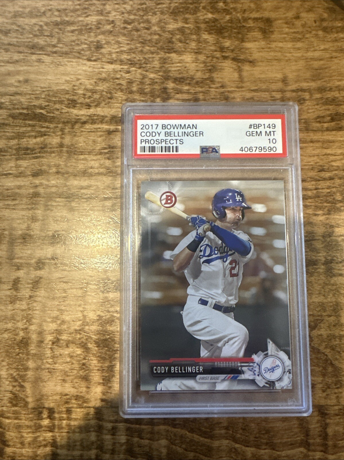 2017 Bowman Prospects Cody Bellinger #BP149 PSA 10 GEM MT Rookie RC