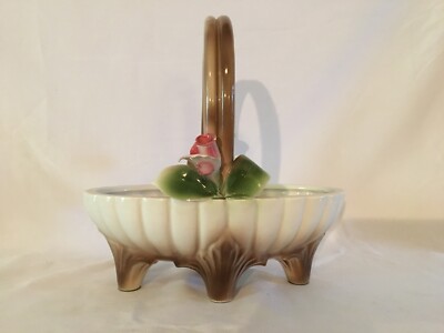 Vintage Nuova Capodimonte Flower Basket