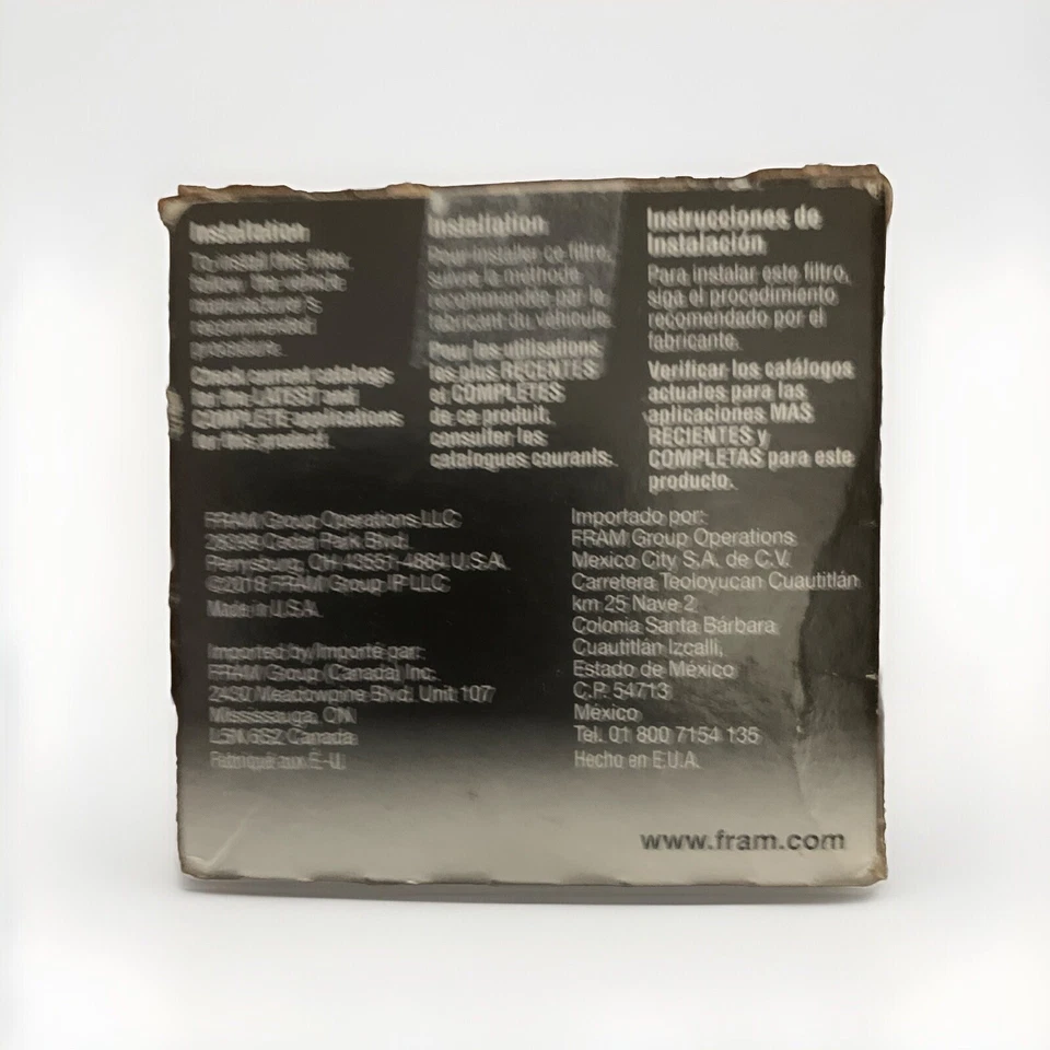 NOS Fram Oil Filter Fits Honda ZX900 ZX750 VN1500 CBR1000 CBR900 PH6017A - Image 2 of 4