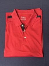 PGA Tour Men's Golf Shirt Sz XL Pro Series Red Polo Short Sleeve Athletic Fit