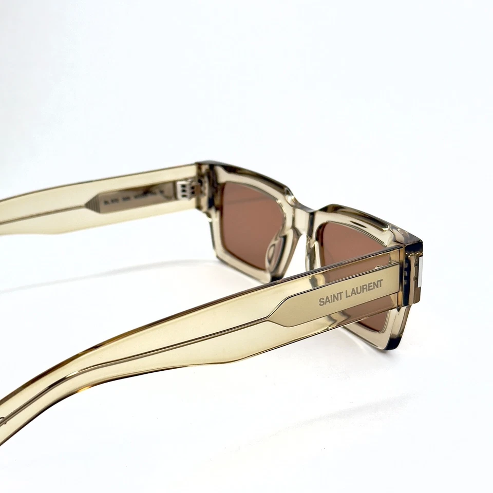 Gafas de sol unisex SAINT LAURENT Naked Wirecore SL 572 SL572 006 cristal amarillo Foto 4 de 4