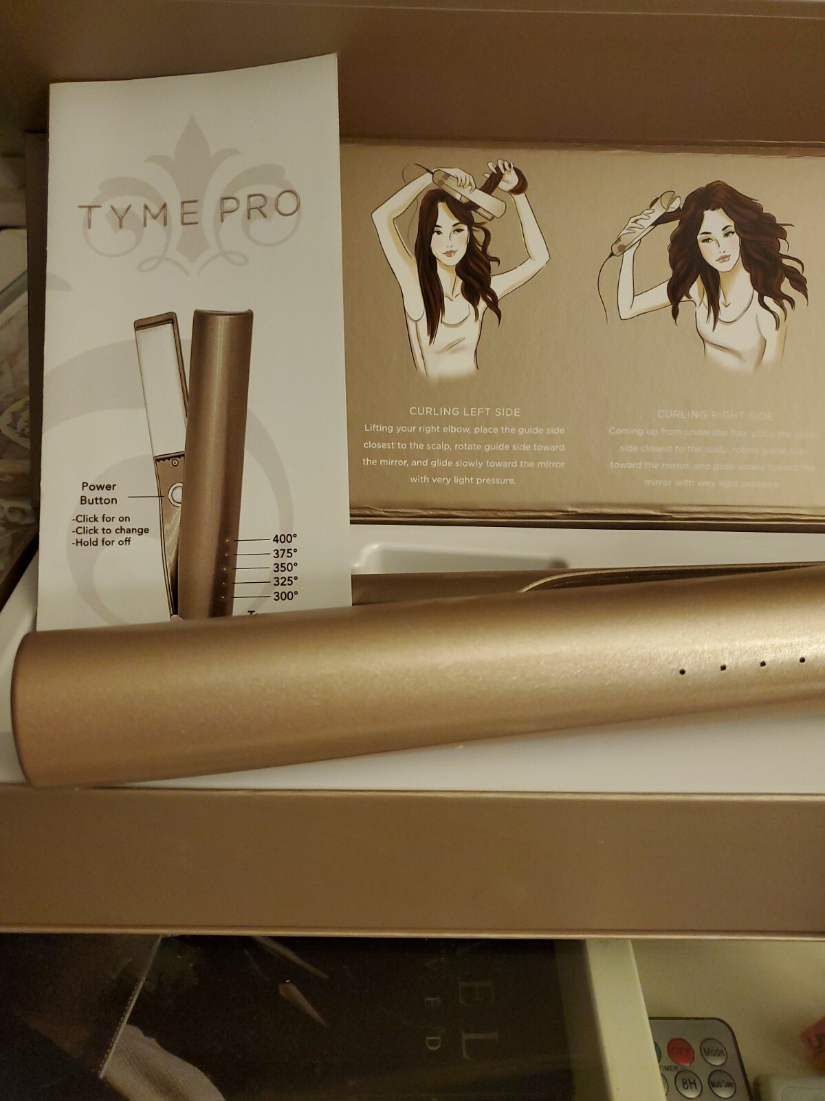 TYME Pro 2in1 Hair Curler and Straightener Never Used! 859740006335