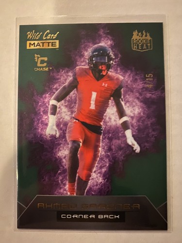 2022 Wild Card Matte Ahmad Sauce Gardner SSP RC Rookie Heat Parallel 