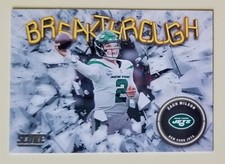 2022 Panini Score Football Zach Wilson BREAKTHROUGH #B13