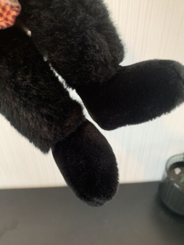 Russ Berrie Nadia Black Kitten Plush Gingham Dress - Picture 7 of 7