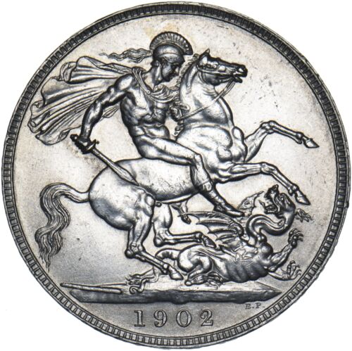 Corona 1902 - Moneda de plata británica Eduardo VII - Muy bonita - Imagen 2 de 2