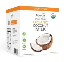 Organic Coconut Milk - 1.35 Gallon (173.46 Fl Oz) Gluten Free Coconut Milk
