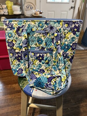 nwt vera bradley tote and Eye Glass Case Set