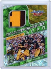 2021 Panini Spectra Football Championship Gear Patch Green #CG-TB Terry Brashaw 