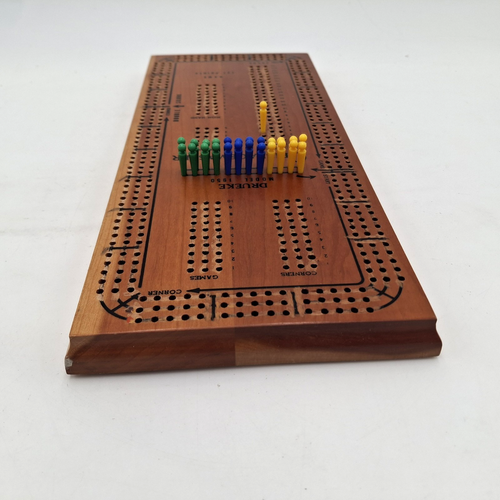 Drueke Once-A-Round 3 Track Cribbage Board Cribbagemaster Modell 1950 MODIFIZIERT - Bild 8 von 22