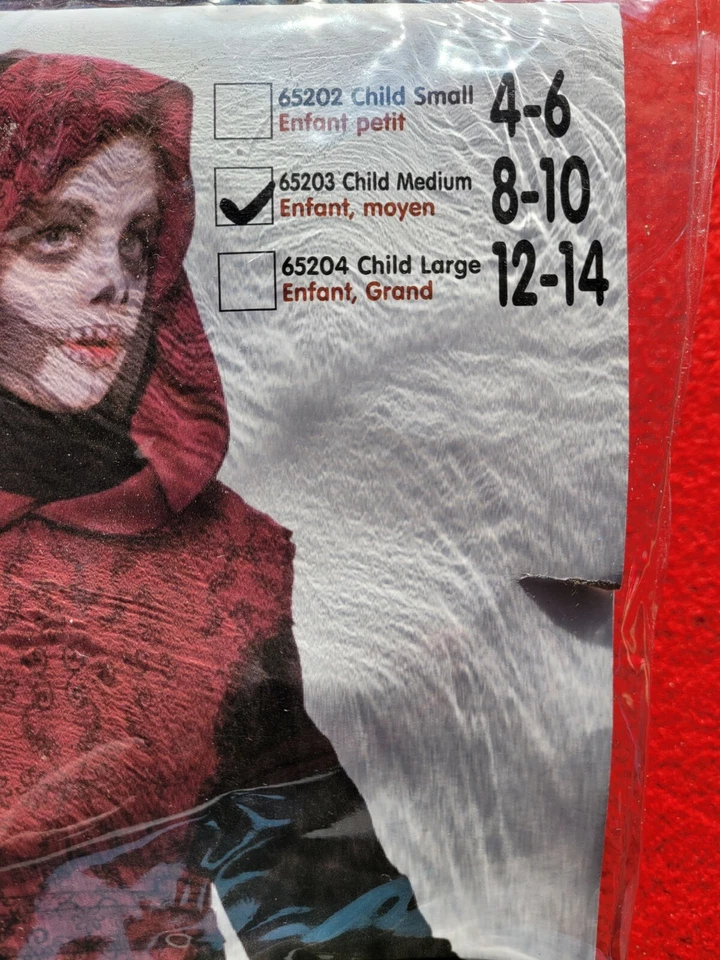 Bata de terror de Halloween para niños talla 8-10 Foto 2 de 4