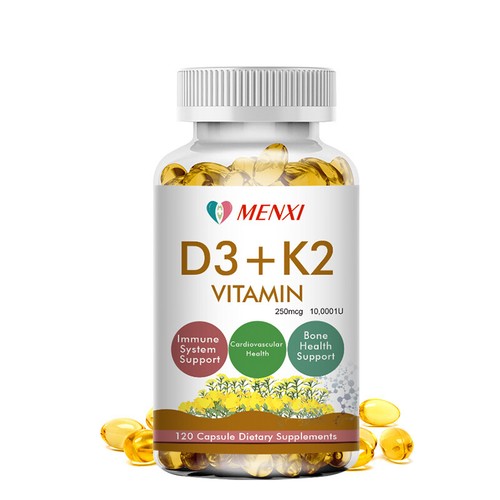Vitamin D3 10000 IU + K2 MK7 250mcg Immune Support Strong Bones 120 Capsules NEW - Picture 12 of 14