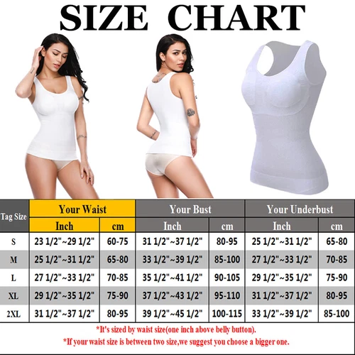 New Ladies Women Seamless Control Vest Body Shaper Shape Wear Under Wear - Bild 19 von 23