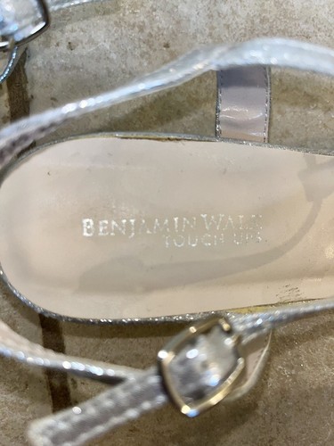 Benjamin Walk Touch Ups By Benjamin Walk Silver Sandal Wedges Size 9 - Picture 7 of 7