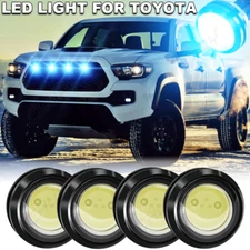 4xBlue LED Light Raptor Style Front Grille Light for Toyota 4Runner 2003-2023