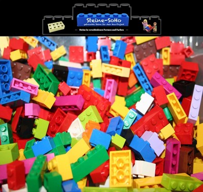 Lego   Basic Steine - nur hohe Steine - zur Auswahl 300 / 500 / 1000 Lego Steine