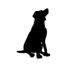 Labrador Retriever Vinyl Decal V4  Dog Yellow Black Lab  Die Cut Sticker