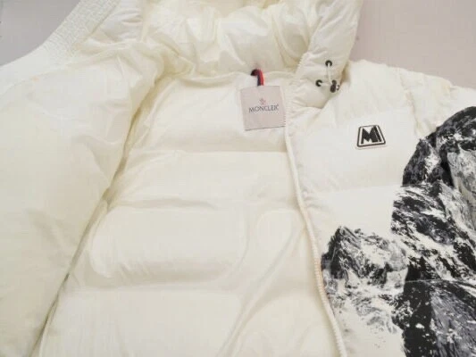 MONCLER CHABERTON Piumino Cappuccio Montagna Bianco Taglia 0 (F20911A56100)