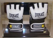 New Deluxe Double UFC / MMA Fight Glove Display Case with Mirror