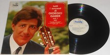 GIORGIO GABER TUTTI I SUCCESSI DI GIORGIO GABER VOL.1 LP 1972