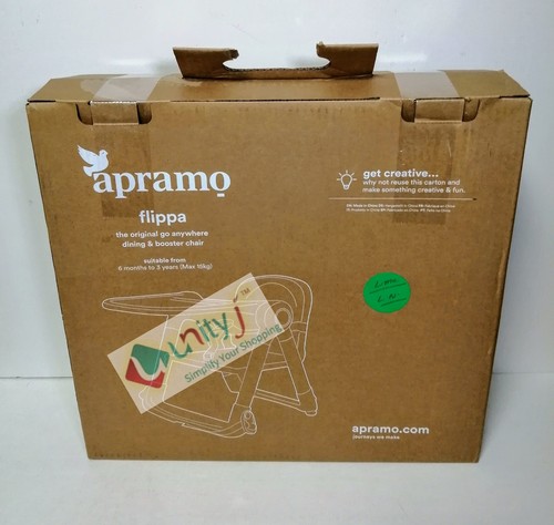 Asiento elevador APRAMO FLIPPA para silla de comedor - Silla alta portátil para bebé/niño pequeño A - Imagen 7 de 9