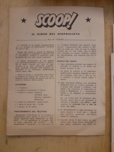 Scoop ! Il Gioco Del Giornalista - EG Mondadori 1967 - Gioco In Scatola Vintage - Foto 6 di 11