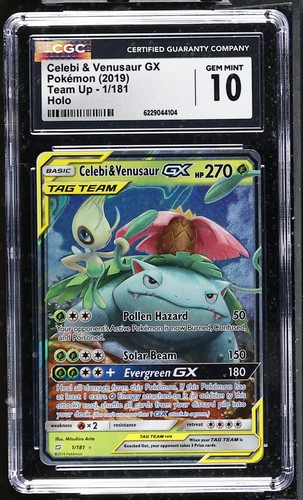 Celebi & Venusaur-GX graded CGC 10 for sale on eBay