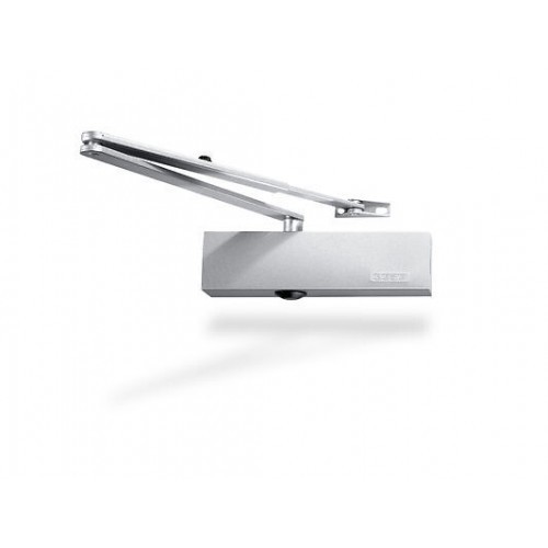 Ferme-porte à bras compas GEZE TS 2000 NV en aluminium argent