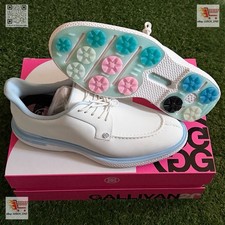 G/Fore G4 Gallivan2r Golf Shoe Sneaker US 10 WIDE Baja Blue White Split Toe