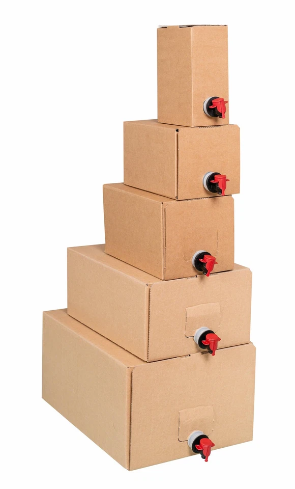 Bag in Box Getränkekarton 1,5 3 5 Liter Beutel Saft Wein Sirup Öl Seife Wasser - Bild 2 von 2